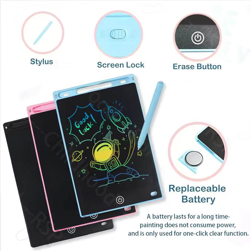 8.5 Inch LCD Writing Graphic Tablet for Kids,Reusable Magic Drawing Board with Stylus,Eco-Friendly Erasable Doodle Pad Toy Gift