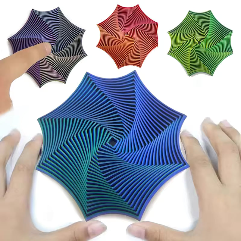 Octagonal Fidget Fidget Octagonal Toy 3D Printing Geometric Illusion Antistress Fidget Toys For Stress Sensory Party Games